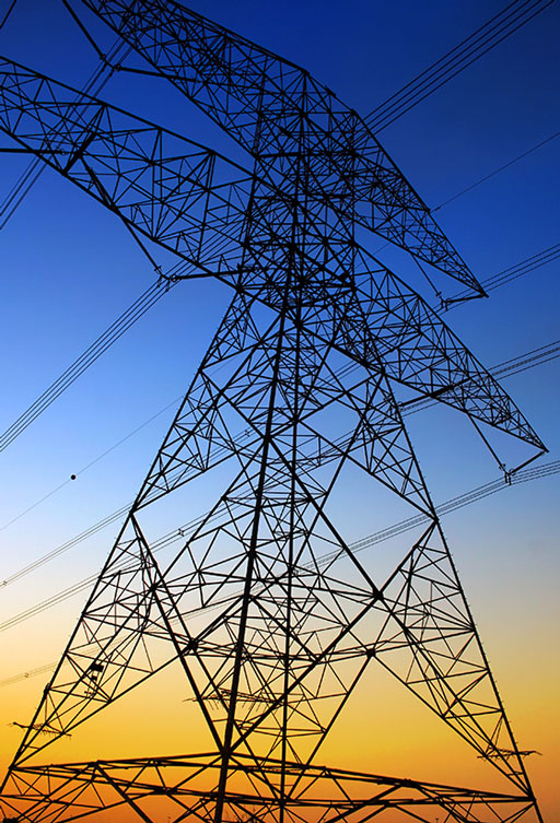 Critical infrastructure - powerline pilon
