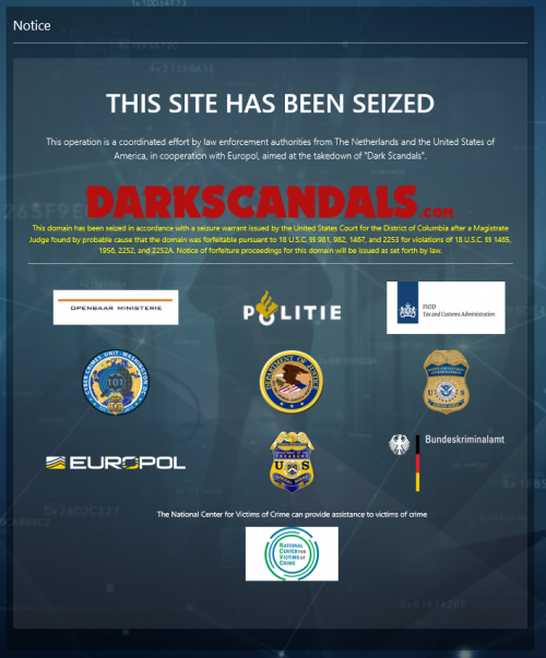 Dark web child abuse Administrator of DarkScandals arrested in the Netherlands Europol