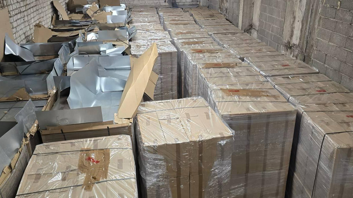counterfeit cigarette bust Latvian authorities dismantle massive illegal cigarette factory - State  Police and State Border Guard arrest 32 people and seize around 300 million illegal  cigarettes